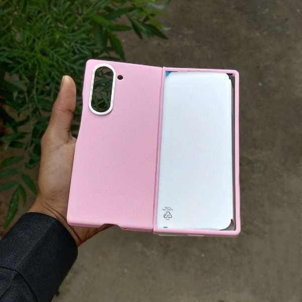 Galaxy Z Fold 6 Back Case pink color. Kindsuit case slim design - Image 2